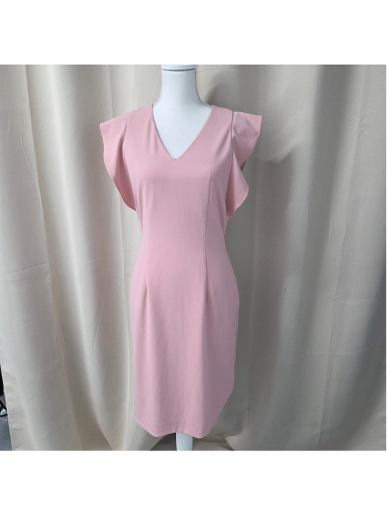 ANTONIO MELANI Dresses & Skirts - Antonio Melani Blush Pink Flutter Sleeve Midi Dress Size 4